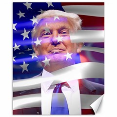 Donald Trump Flag Canvas 11  X 14  by vintagetrump