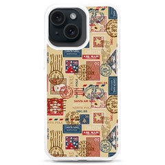 Letters Writing Paper Text Pattern Iphone 15 Plus Tpu Uv Print Case by Apenda