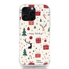 Happy Holiday Xmas Christmas Pattern Iphone 16 Pro Max Tpu Uv Print Case by Paksenen