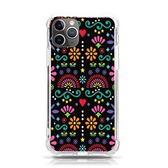 Mexican Folk Art Seamless Pattern Colorful Iphone 11 Pro 5 8 Inch Tpu Uv Print Case by Paksenen