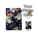 Japanese Wave Koi Illustration Pattern Playing Cards 54 Designs (Mini) Front - Spade8