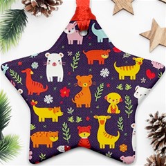 Pet Animal 01 Star Ornament (two Sides) by myclothy