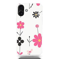  Minimalist Pattern With Simple Lines,flower And Shapes, Creating A Clean And Modern Iphone 16 Plus Tpu Uv Print Case by myclothy