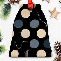 A Minimalist Pattern With Simple Lines And Shapes, Creating A Clean And Modern Aesthetic 03 Bell Ornament (two Sides) by myclothy