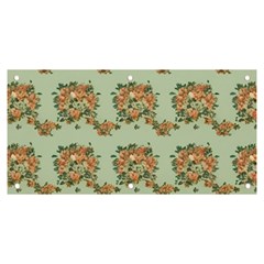 Retro 1880s Flowers Pattern 19 Banner And Sign 6  X 3  by violetheavensky