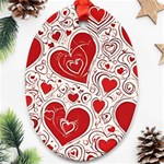 Be My Valentine Oval Ornament (Two Sides) Front