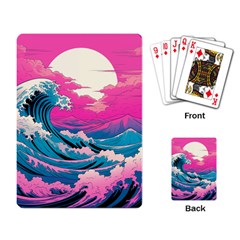 Waves Mountains Sky Playing Cards Single Design (rectangle) by Grandong