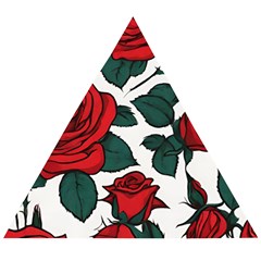 Roses Wooden Puzzle Triangle by pollyparadiseartshop