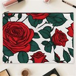 Roses Cosmetic Bag (XXXL) Front