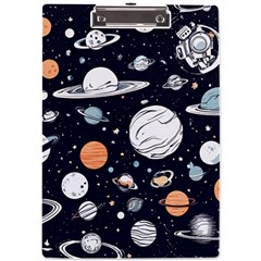 Space Galaxy Universe Stars Sky A4 Acrylic Clipboard by Paksenen