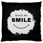 Black And White Simple Make Me Smile T Shirt 20250203 014057 0000 Standard Premium Plush Fleece Cushion Case (One Side) Front