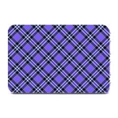 Blue Tartan Plaid 1 Diagonal Plate Mats by dressshop