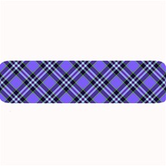 Blue Tartan Plaid 1 Diagonal Large Bar Mat by dressshop