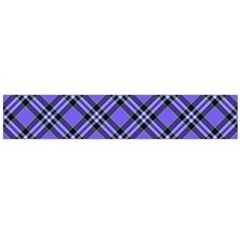 Blue Tartan Plaid 1 Diagonal Large Premium Plush Fleece Scarf  by dressshop