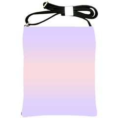 Pale Violet To Pale Pink Bilinear Gradient Shoulder Sling Bag by GradientsOmbre