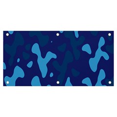 Blue Camouflage Pattern Banner And Sign 6  X 3  by kyorashop23