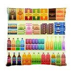 Supermarket Shelf Products Snacks Standard Cushion Case (One Side) Front