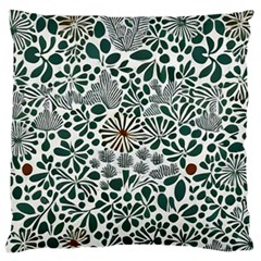 Retro Scandinavian Nordic Flowers Pattern 5 Large Cushion Case (one Side) by violetheavensky