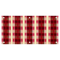 Retro 60s 50s Plaid Pattern 4 Banner And Sign 6  X 3  by violetheavensky