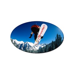 Snowboard Sport Airborne Sticker (oval) by ArtsCafecom3