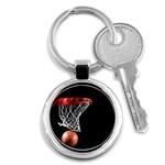 Basketball Hoops Key Chain (Round) Front